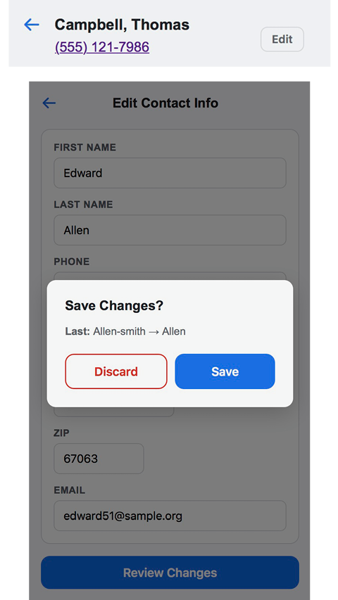 Do Not Call Detail Restore to Call List